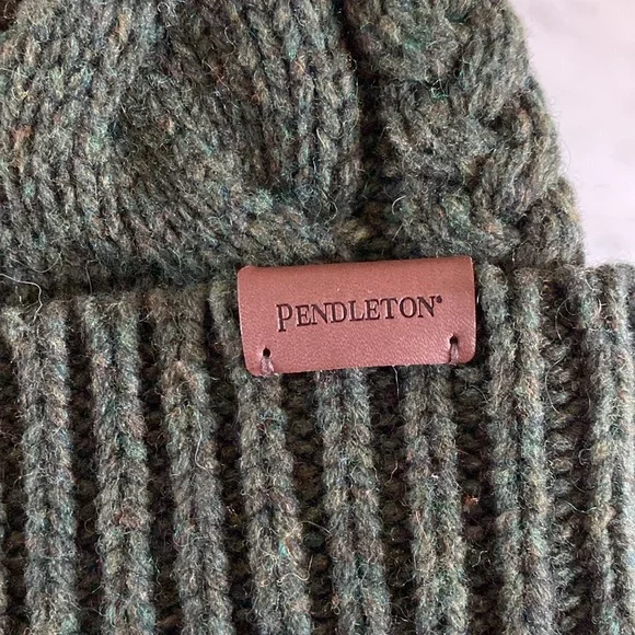Pendleton Wool Beanie with Pom-Pom - Picture 2 of 4